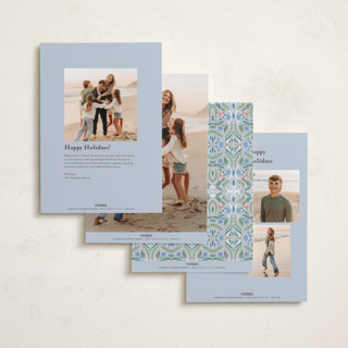 This is a frost photo christmas cards with standard by Paper Sun Studio called charming dove border printing on recycled smooth signature in standard