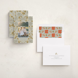 This is a glacier photo christmas cards with standard by Tara Grangroth called christmas poppies printing on recycled smooth signature in standard