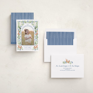 This is a frost photo christmas cards with standard by Sarah Knight called noelle printing on recycled smooth signature in standard