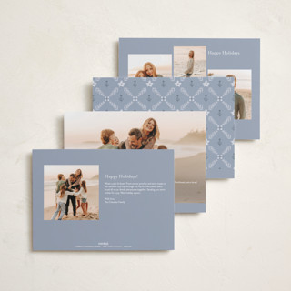 This is a juniper photo christmas cards with standard by Wildfield Paper Co called folk border printing on recycled smooth signature in standard