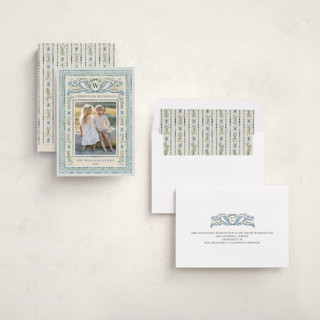 This is a blue jay photo christmas cards with standard by Paper Sun Studio called christmas gift printing on recycled smooth signature in standard