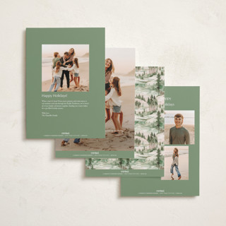 This is a fir photo christmas cards with standard by Tatjana Koraksic called forest printing on recycled smooth signature in standard