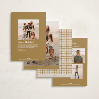 This is a champagne photo christmas cards with standard by Leah Bisch called outlined printing on recycled smooth signature in standard