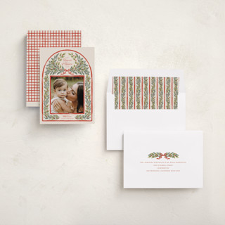 This is a eggnog photo christmas cards with standard by Leah Bisch called outlined printing on recycled smooth signature in standard