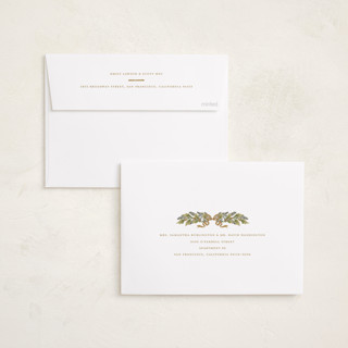 This is a champagne photo christmas cards with standard by Leah Bisch called outlined printing on recycled smooth signature in standard