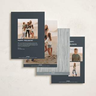 This is a juniper photo christmas cards with standard by Wildfield Paper Co called vintage garland printing on recycled smooth signature in standard