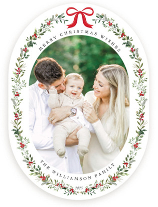 Delicate Botanicals Christmas Photo Cards