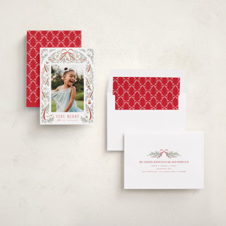 This is a santa suit photo christmas cards with standard by Leah Bisch called twelve days printing on recycled smooth signature in standard