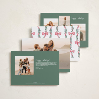This is a wreath photo christmas cards with standard by Petra Kern called festival printing on recycled smooth signature in standard