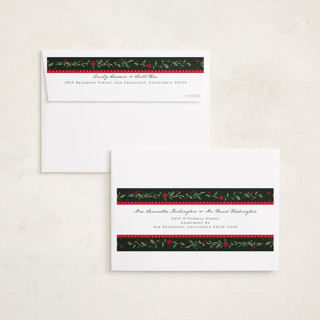This is a festive photo christmas cards with standard by Erin L. Wilson called hollywick printing on recycled smooth signature in standard
