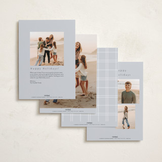 This is a cloud photo christmas cards with standard by Nicole Walsh called minimal edge printing on recycled smooth signature in standard