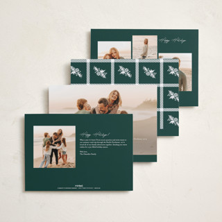 This is a hunter photo christmas cards with standard by Chris Griffith called frame of happiness printing on recycled smooth signature in standard