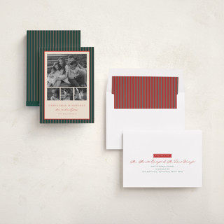 This is a pine photo christmas cards with standard by Amy Kross called reynolds printing on recycled smooth signature in standard