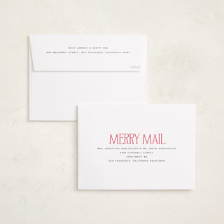 This is a snow photo christmas cards with standard by Owl and Toad called many greetings printing on recycled smooth signature in standard