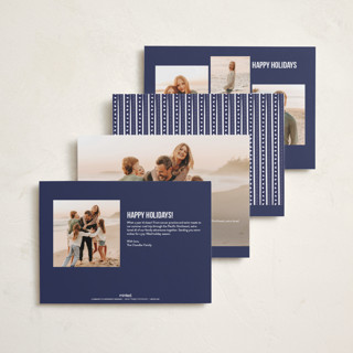 This is a sugar plum photo christmas cards with standard by Jacquie Foster called drawn together in blessings printing on recycled smooth signature in standard