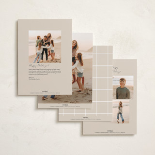 This is a snow photo christmas cards with standard by Lindsay Megahed called so many blessings printing on recycled smooth signature in standard