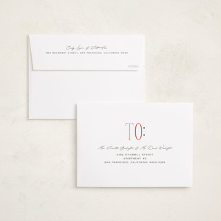 This is a snow photo christmas cards with standard by Pixel and Hank called merry and bright printing on recycled smooth signature in standard
