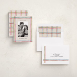 This is a gumdrop photo christmas cards with standard by Kercia Jane called merry little lines printing on recycled smooth signature in standard