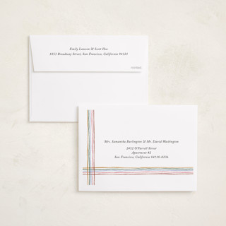 This is a gumdrop photo christmas cards with standard by Kercia Jane called merry little lines printing on recycled smooth signature in standard