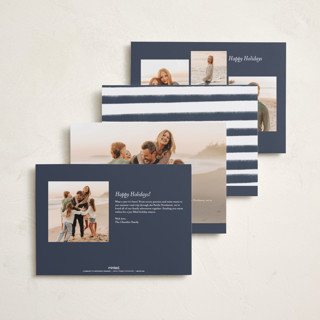 This is a night photo christmas cards with standard by Brooke Chandler called classic merry crest printing on recycled smooth signature in standard