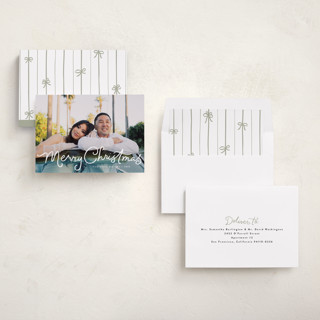 This is a snow photo christmas cards with standard by Everett Paper Goods called treacle printing on recycled smooth signature in standard