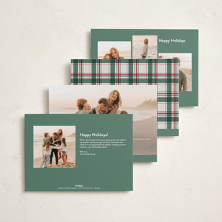 This is a snowberry photo christmas cards with standard by Pixel and Hank called basics printing on recycled smooth signature in standard