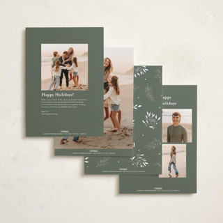 This is a fir photo christmas cards with standard by Benita Crandall called yuletide printing on recycled smooth signature in standard