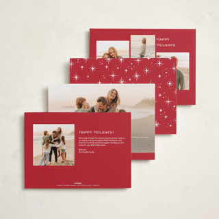 This is a holly berry photo christmas cards with standard by Pixel and Hank called pair printing on recycled smooth signature in standard