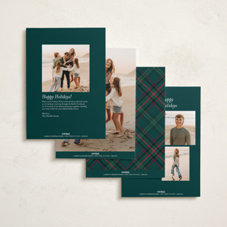 This is a juniper photo christmas cards with standard by Erica Krystek called plaid gallery printing on recycled smooth signature in standard