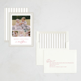 This is a snow photo christmas cards with standard by Amy Kross called tailored printing on recycled smooth signature in standard