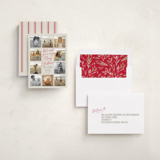 This is a eggnog photo christmas cards with standard by Robert and Stella called christmas candids printing on recycled smooth signature in standard