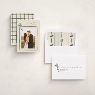 This is a pine photo christmas cards with standard by letterfix called holly sprig printing on recycled smooth signature in standard