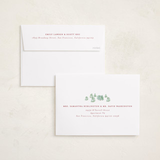 This is a pistachio photo christmas cards with standard by Bayberry Kate called alpine printing on recycled smooth signature in standard