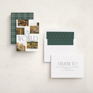 This is a forest photo christmas cards with standard by Jackie Crawford called five top printing on recycled smooth signature in standard