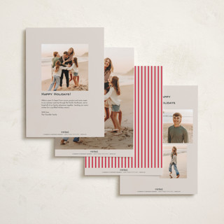 This is a stocking photo christmas cards with standard by Creo Study called simple border printing on recycled smooth signature in standard
