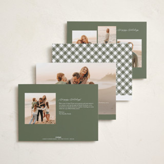 This is a fir photo christmas cards with standard by Emily Sabol Goss called simply stated printing on recycled smooth signature in standard