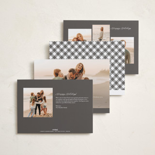 This is a snow photo christmas cards with standard by Emily Sabol Goss called simply stated printing on recycled smooth signature in standard