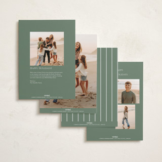 This is a pine photo christmas cards with standard by Chris Griffith called holiday feels printing on recycled smooth signature in standard