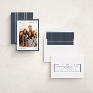 This is a midnight photo christmas cards with standard by Chris Griffith called holiday feels printing on recycled smooth signature in standard