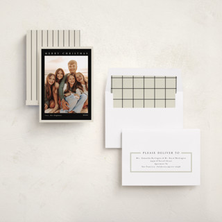 This is a ebony photo christmas cards with standard by Chris Griffith called holiday feels printing on recycled smooth signature in standard