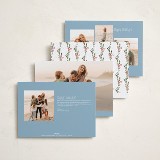 This is a holly berry photo christmas cards with standard by Petra Kern called lillian printing on recycled smooth signature in standard