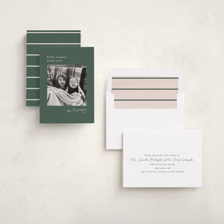 This is a mistletoe photo christmas cards with standard by Hudson meet Rose called kinda printing on recycled smooth signature in standard