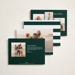 This is a emerald photo christmas cards with standard by Nicoletta Savod called glamour printing on recycled smooth signature in standard