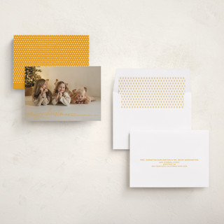 This is a north star photo christmas cards with standard by Kristen Magee called merry christmas script printing on recycled smooth signature in standard