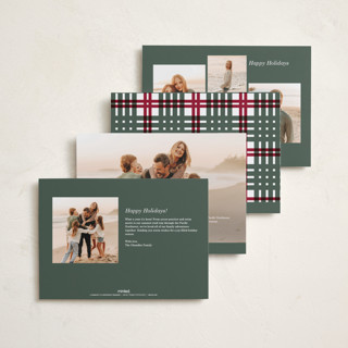 This is a cotton photo christmas cards with standard by Baumbirdy called script note printing on recycled smooth signature in standard