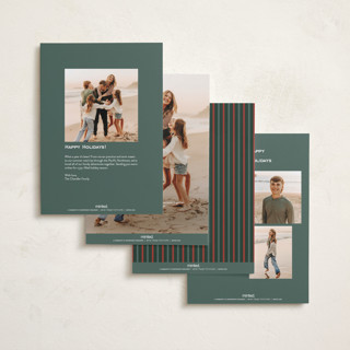 This is a pine photo christmas cards with standard by Amy Kross called tribute printing on recycled smooth signature in standard