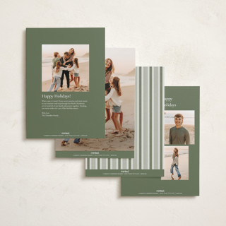 This is a cedar photo christmas cards with standard by Wildfield Paper Co called pinion printing on recycled smooth signature in standard