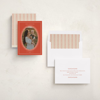 This is a spice photo christmas cards with standard by Studio Suku called classic oval frame printing on recycled smooth signature in standard