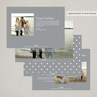 This is a silverbells photo christmas cards with standard by That Girl Press called moment in time printing on recycled smooth signature in standard