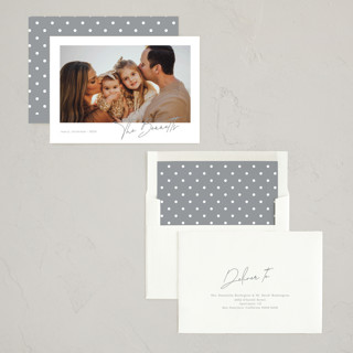 This is a silverbells photo christmas cards with standard by That Girl Press called moment in time printing on recycled smooth signature in standard